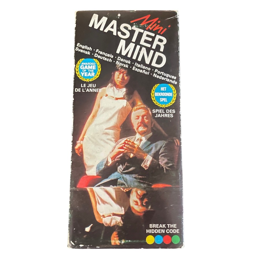 Vintage Mini Mastermind Game 1972 Invicta Plastics Travel Logic Game MMM 2S